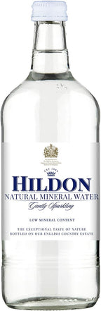 Hildon - Gently Sparkling Natural Mineral Water, 25.3 fl oz (6 Glass Bottles)