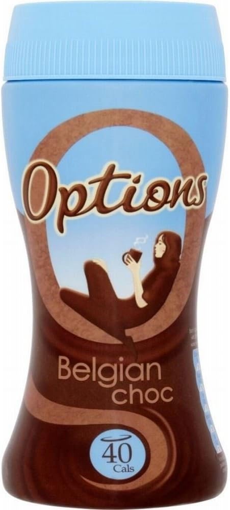 Options Belgian Chocolate Instant Hot Chocolate Drink (220g)