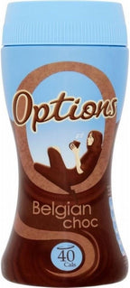 Options Belgian Chocolate Instant Hot Chocolate Drink (220g)