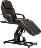 BarberPub Salon SPA Massage Bed Tattoo Chair Facial Adjustable Table Beauty Equipment 0100 (Black)