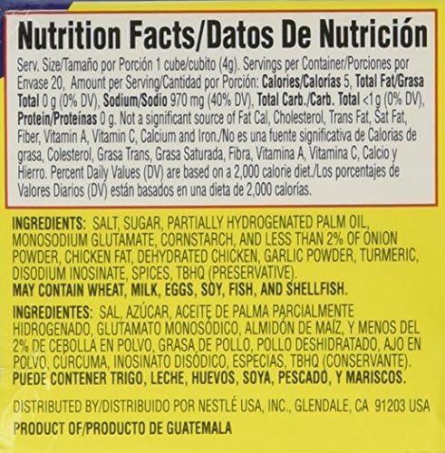 Maggi Chicken Flavor Bouillon Cubes 2.82 Oz. - 2 Pack