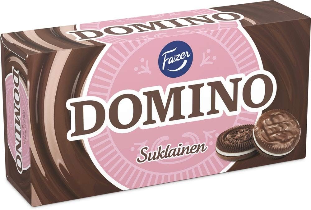 Fazer Domino Chocolate Covered Biscuits 7 Box of 354g 12.5 oz