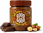 GOOD GOOD No Added Sugar Belgian Choco Hazel Spread - Chocolate Spread with Natural Sweeteners - Gluten Free - Vegetarian Friendly - 12oz / 350g (Pack of 1)