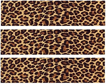 Dark Leopard Edible Icing Image Cake Border Strips Decoration Frosting Sheet Strips 3 Strips 2.5x10.5 Inchs per sheet