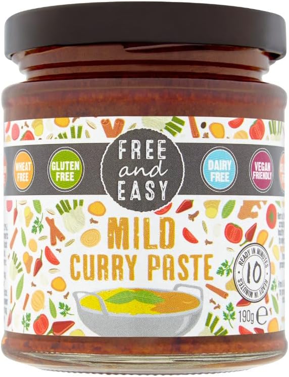 Free & Easy Free From Mild Curry Paste 198g - Pack of 6
