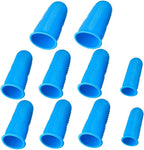 10pcs Silicone Thermal Insulation Finger Cots Non-Slip Protective Covers for Cooking Crafts Heat-Resistant Fingertip Protectors for Safe Handling