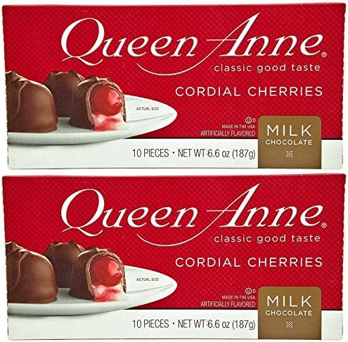 Queen Anne Cordial Cherries, Milk Chocolate-covered, 6.6 Ounces (2pack)