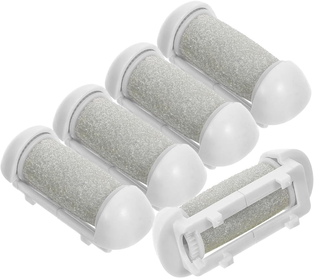 5Pcs Replacement Foot File Roller Heads for Electric Pedicure Tool Callus Remover Dead Skin Removing Refills Foot Care Accessories Easy to Install