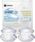 Silicone Cupping Sets for Chinese Cupping and Massage Therap, for Body Massage,Muscle Relaxation,Pain Relief (S(2))