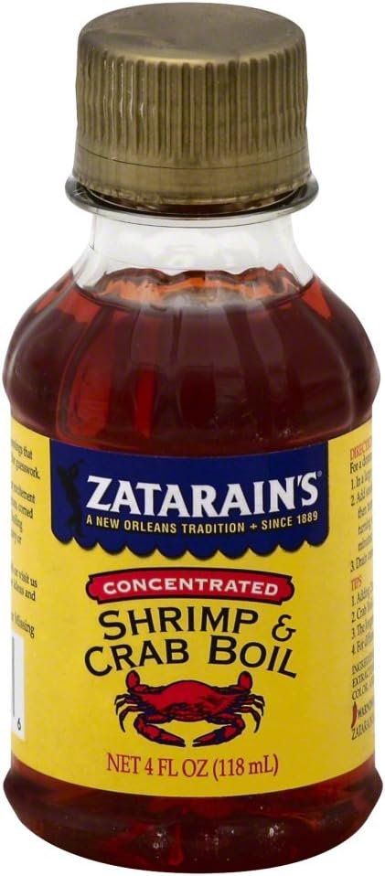 Zatarain's Concentrated Shrimp & Crab Boil, 4 fl oz (Pack of 6)