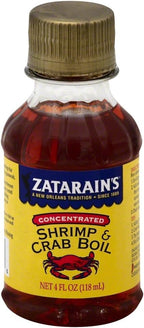 Zatarain's Concentrated Shrimp & Crab Boil, 4 fl oz (Pack of 6)