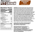 FITCRUNCH Snack Size Protein Bars, 6-Layer Baked Bar, 3g of Sugar & Soft Cake Core (9 Bars, Cinnamon Twist)