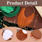 4 Pcs St. Patrick's Day Mustache Beard,St. Patrick's Day Leprechaun Reddish Brown Fake Mustache Beard,Cosplay Costume Accessory for Irish St Patrick's Day Party Supplies