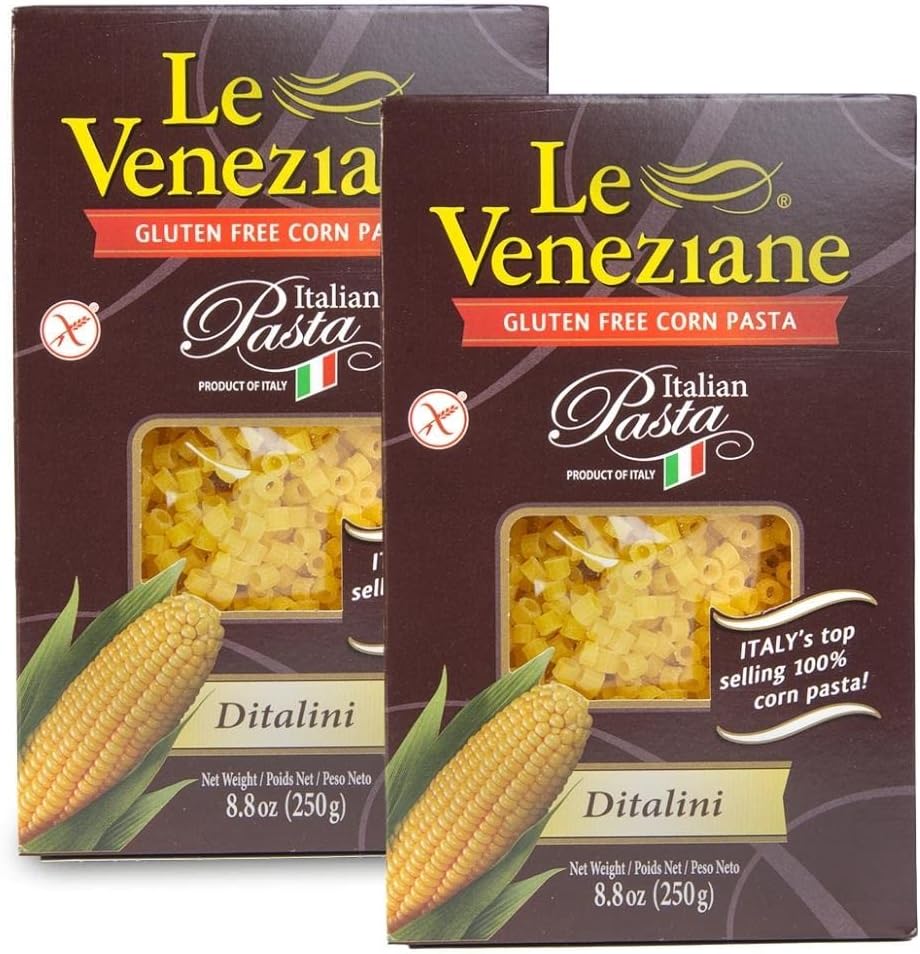 Le Veneziane Gluten Free Ditalini Little Pasta 250g - Pack of 2