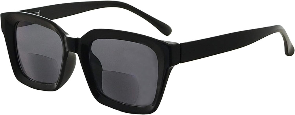 Eyekepper Bifocal Sunglasses for Women Reading under the Sun Stylish Bifocal Readers Tinted Lens Oversize - Black +1.50