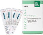 THC 15 ng/mL Home Drug Test Strips - Easy-to-use, Low Detection THC Test Kit, Single Use (4-Pack)