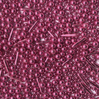 Sprinkles Pink Pearl Sugar Candy Mix Size Baking Cake Decorations Cupcake Toppers Celebrations Shaker Jar Wedding Shower Party (120g/4.2oz）