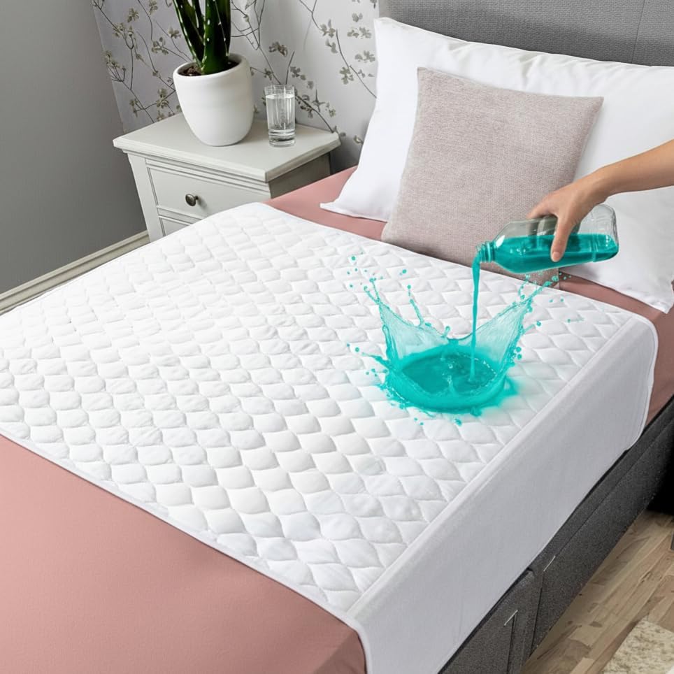 Hygge Sheets®️ Organic Washable Incontinence Bed Pads with Tucks - 100% Waterproof Reusable Mattress Protector Underpads - Rayon derived from Bamboo - Twin