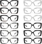 Eyekepper 12 Pack Reading Glasses Stylish Ladies Thick Frame Readers for Women +0.50