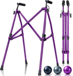 Vive Lightweight Folding Walker for Seniors - Narrow Foldable Rolling Walker for Small Spaces- Compact & Collapsible for Travel - Mobility Support, Portable- Weighs Only 5.5 Pounds
