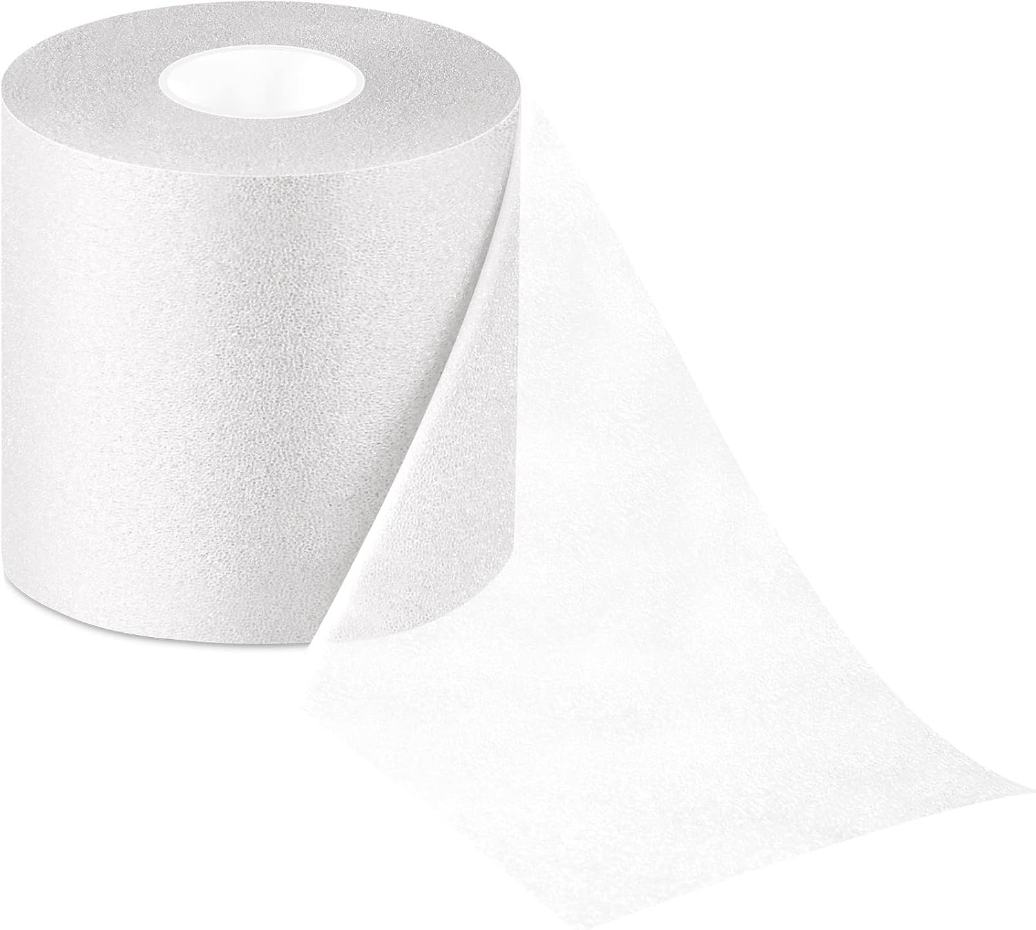 Nuanchu 30 Yards Pre-wrap Athletic Tape Pre Wrap Athletic Foam Underwrap Tape Foam Underwrap Bandage for Hair Soccer Sports Wrists Elbows Knees Ankles 2.76 Inches(White)
