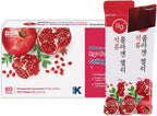 HAMCHOROKRg+ Anti-Aging Korean-Beauty Pomegranate Collagen Jelly 20g x60 Stick/ + Ginseng Concentrate + Vitamin C&E for Immune Support, Skin, Hair, Nail & Joint(60)