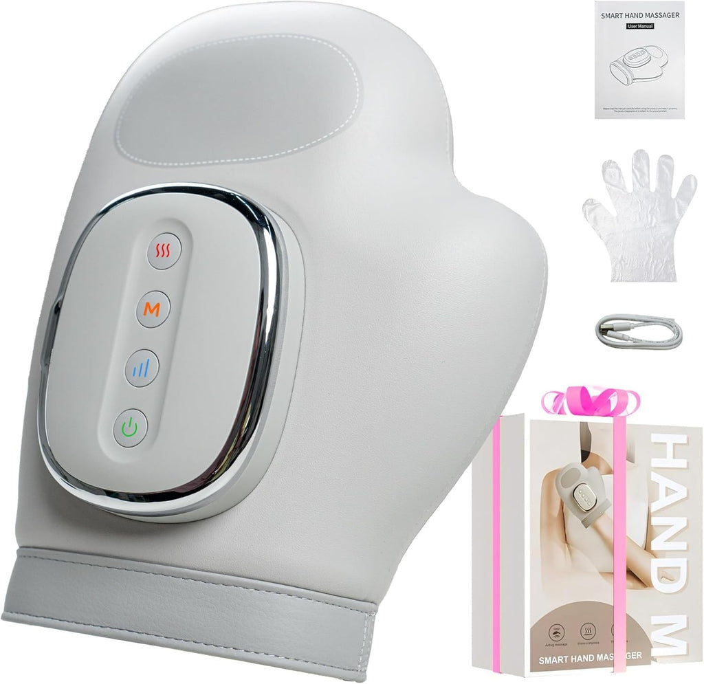 2026 NEW Smart Hand Massager with Heat and Compression – 3 Modes, 5 Intensities, Wireless Air Pressure for Arthritis & Hand Pain Relief – Portable for Home, Office, Travel – Ideal Wellness Gift
