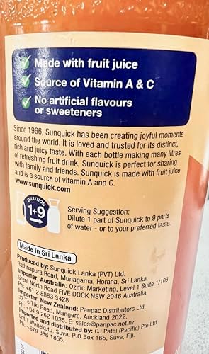 Sunquick Mandarin Syrup 840 mL