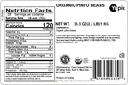 Yupik Organic Pinto Beans, 2.2 lb (35.3 oz), Non-GMO, Vegan & Gluten-Free, USDA Certified, Kosher, Dried Beans, Excellent Source of Protein & Fiber, Perfect for Refried Beans, Soups & Dips