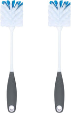 PHYEX 2 Pack Long Handle Bottle Scrubbing Brushes, Bottle Cleaner for Washing Glasswares, Wine Decanter, Hydro Flask Tumbler, Sinks, Food Jars