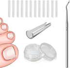 50 Pcs Ingrown Toenail Corrector Set, Toenail Correction Strips Brace Kit, Ingrown Toenails Correction Pad Recover Clips, Toenails Straightener Strips for Women Men's Nail Treatment Pedicure
