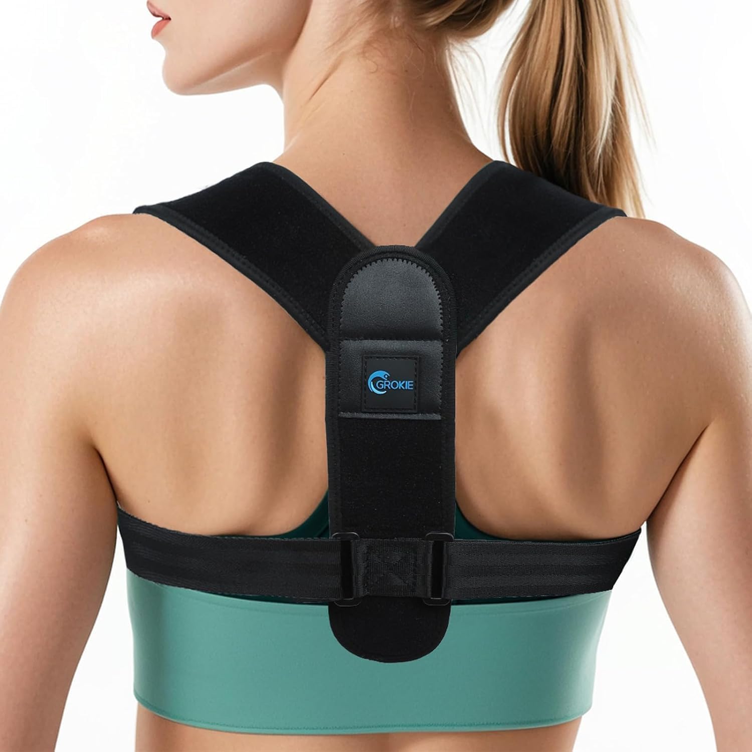Posture Corrector for Women and Men – Adjustable Back Brace for Posture Support, Upper Back, Clavicle and Shoulder Support, Comfortable and Breathable Back Straightener for Pain Relief,Large