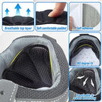 Shoe Heel Inserts, 8 Pcs Mesh Self-Adhesive Heel Cushion Pads for Back of Heel, Heel Cushion Inserts Prevent Shoes Too Big for Women Men, Black