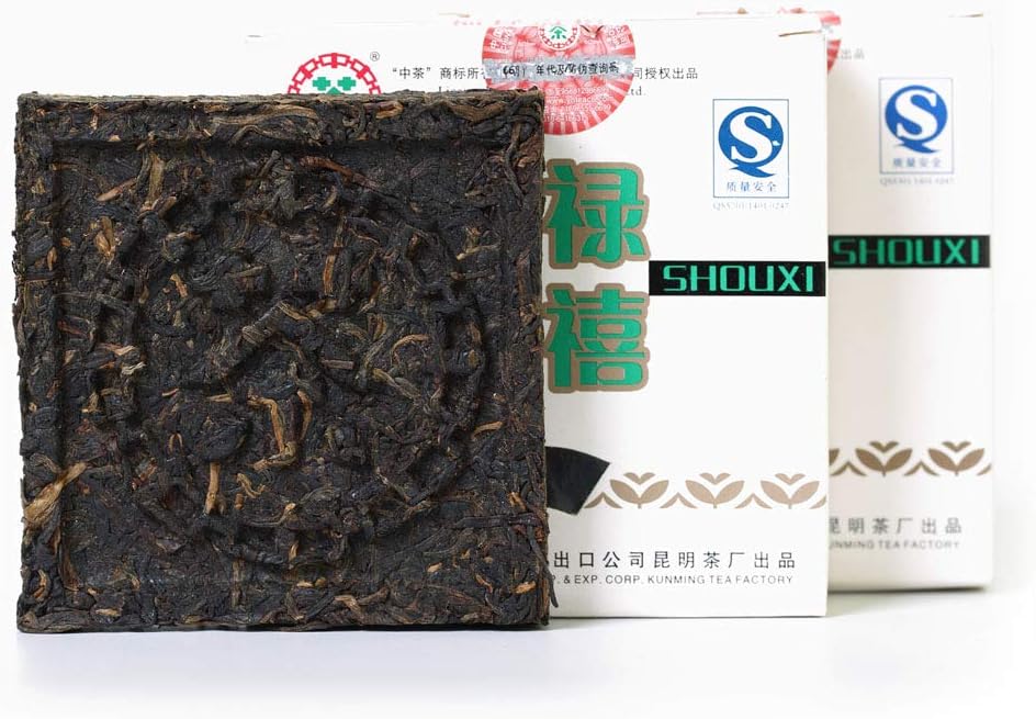 Puerh Tea Cake 2007 Year Raw Sheng 100g / 3.5oz CNNP Zhong Cha Fulushouxi - Chinese Yunnan Puer Pu'er Pu-erh Tea - Brick Square
