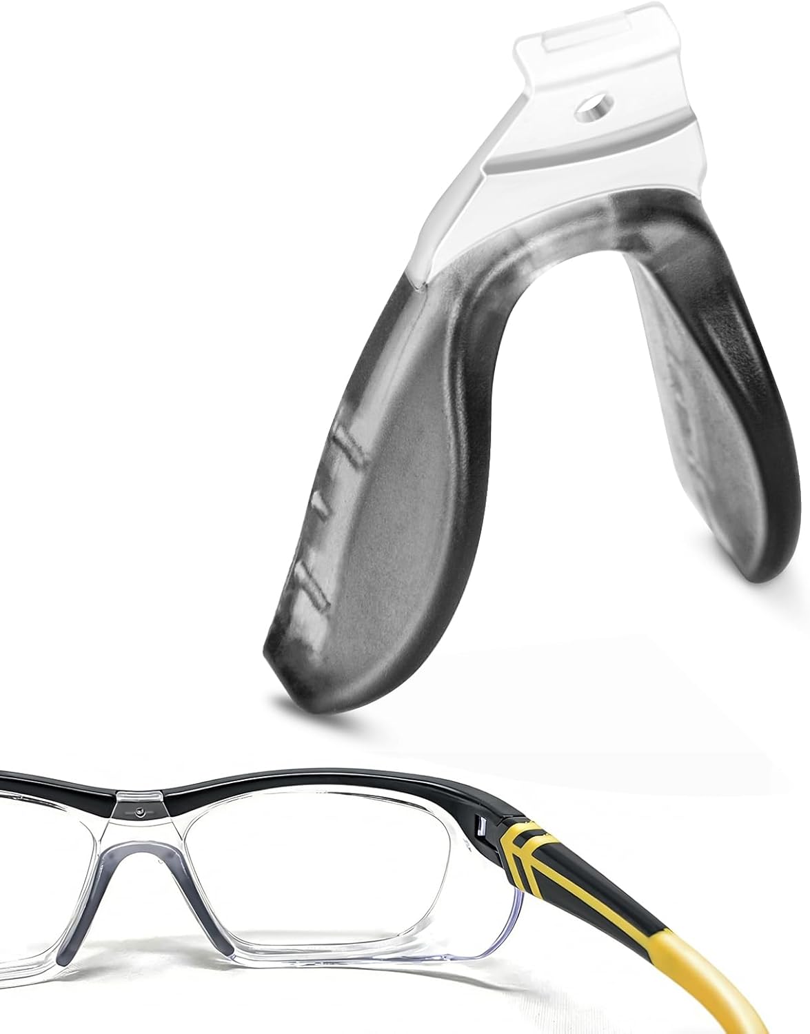 Replacement Nose Piece for Safety Glasses, OG225S Standard Nose Bridge Replacement 57-16-135, Eyeglass Nose Pad Replacement Part Safety Glasses Nose Piece Replacement