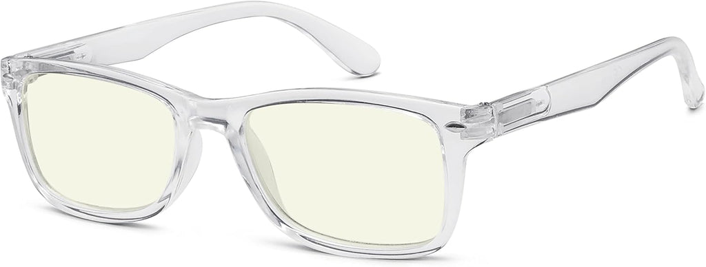 Eyekepper Blue Light Filter Reading Glasses - Reduce Eye Strain Computer Readers - Transparent Frame,+0.75