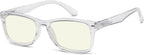 Eyekepper Blue Light Filter Reading Glasses - Reduce Eye Strain Computer Readers - Transparent Frame,+0.75
