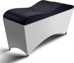MoyRetty Curved Lash Bed Foam Topper (23''*70'), High Density Foam Massage Cushion with Removable Beauty Salon Bed Cover (Black)
