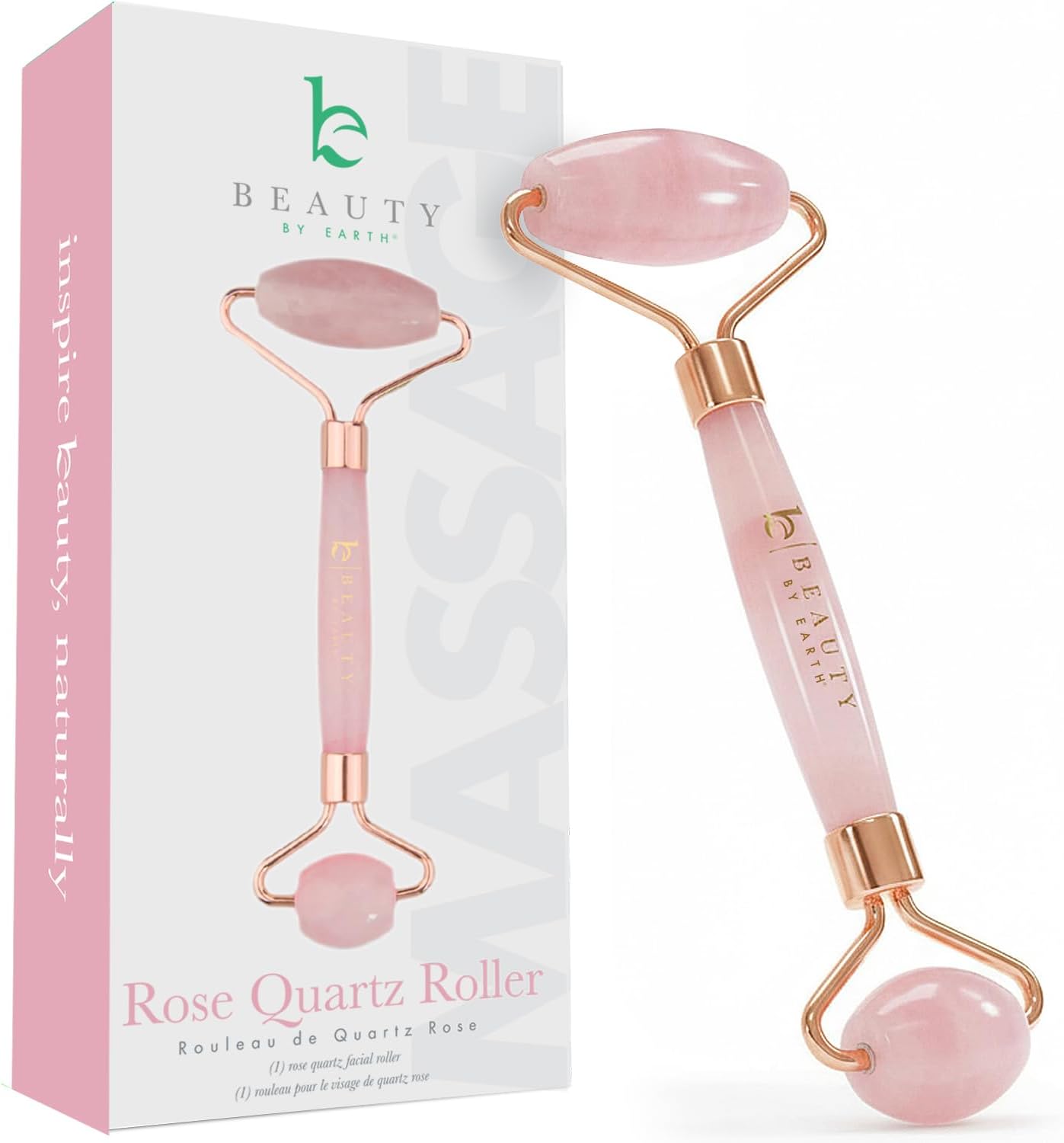 Rose Quartz Face Roller - Relaxation Gifts for Women, Skin Care Tools for Fine Lines and Wrinkles, Teenage Girl Gifts, Beauty Gift Ideas, Face Massager Tools, Facial Tool, Self Care Gift for Women