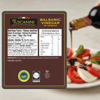 Tuscanini Balsamic Vinegar of Modena Italy, 6% Acidity, 16.9oz | Premium Chef Grade Quality | Glass Bottle | Certified Kosher | Made in Italy