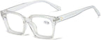 ZUVGEES Retro Style Blue Light Blocking Reading Glasses Big Eyeglass Frames Large lens Computer Readers
