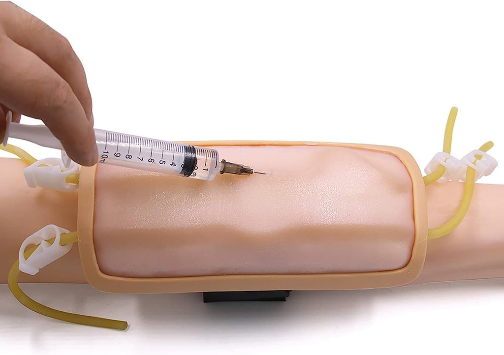 DKULMN Forearm Venous Puncture Model, Taking Blood Training Practice Model, Wearable Arm Injection Training Mold Taking Blood Training Practice Model for Training Nurses