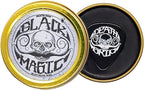 THE VINTAGE GROOMING CO. Black Mustache Wax | Black Magic Death Grip Moustache Wax | Hide Grey Hair In Beard Or Moustache | Extra Strong Hold Mustache Wax Unscented | 1 oz Tin Heat Source Required