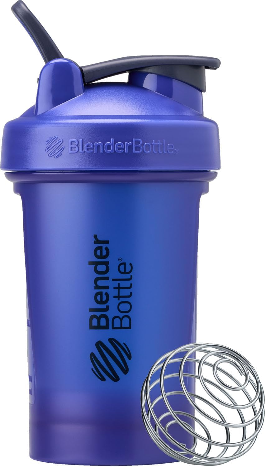 BlenderBottle Classic V2 Shaker Bottle Perfect for Protein Shakes and Pre Workout, 20-Ounce, Reflex Blue