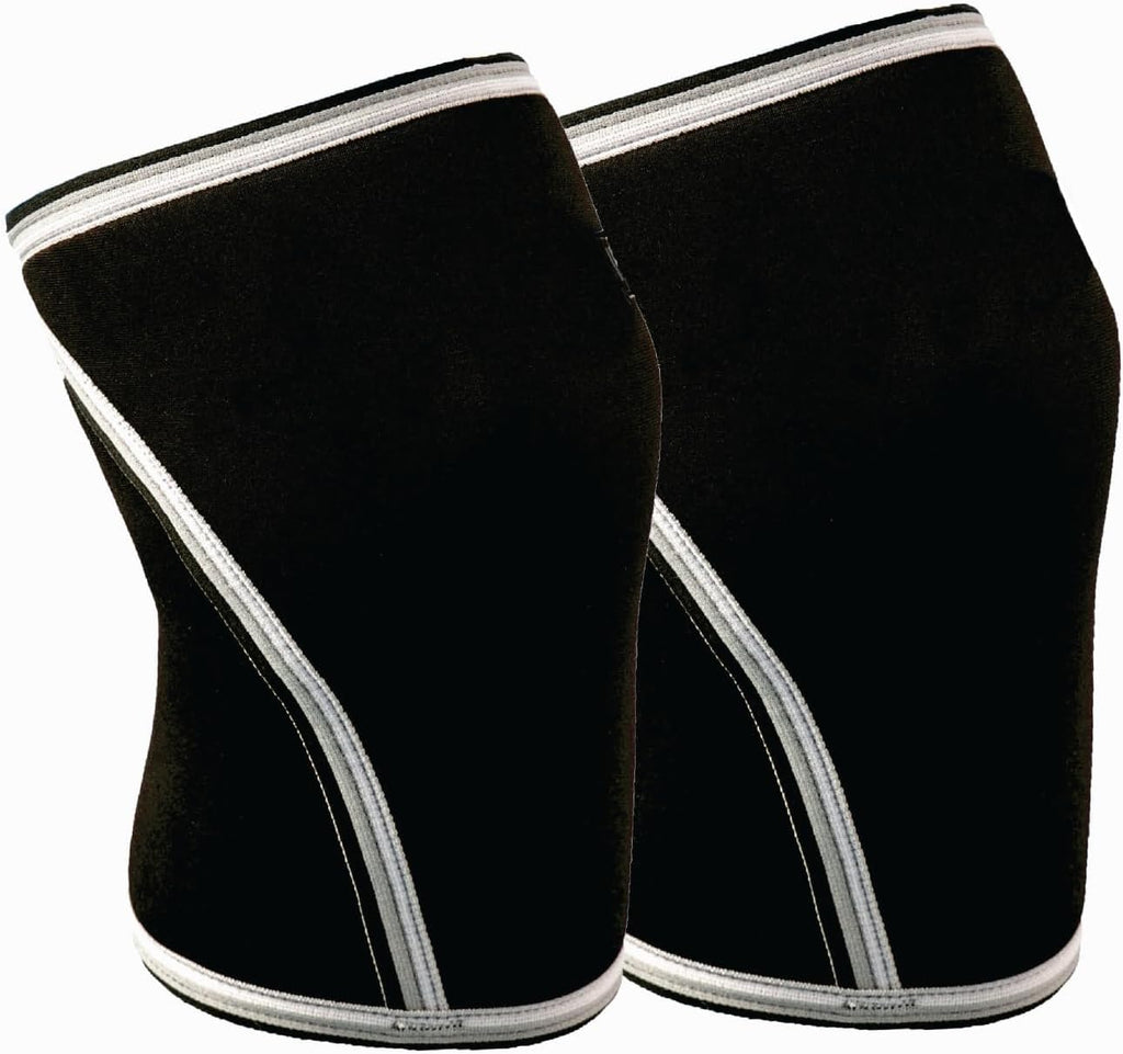 Knee Sleeve 7mm Neoprene Thick Compression Knee Brace Support for Weightlifting, Powerlifting, Squatting & Fitness Training for Women and Men Black (MEDIUM)