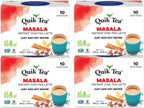 QuikTea Tea Latte, Masala Chai, 8.5 Ounce (Pack of 4)