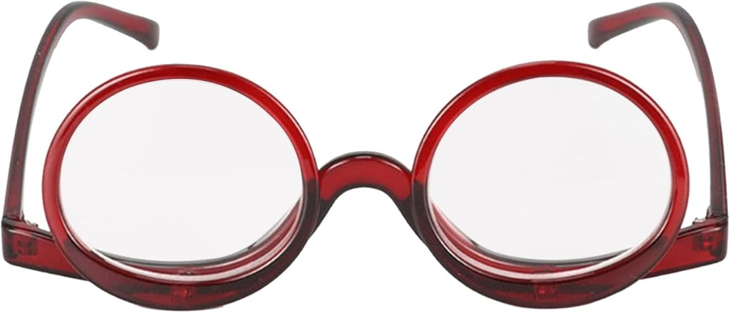 Aisi Magnifying Makeup Glasses Eye Make Up Spectacles Flip Down Lens Folding Cosmetic Glasses for Women