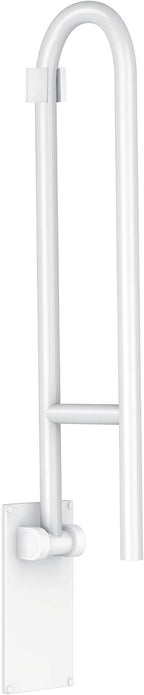 Moen R8960FDW Bathroom Safety 30-Inch Flip-Up Screw-In Bath Safety Screw-In Bathroom Grab Bar, Glacier White