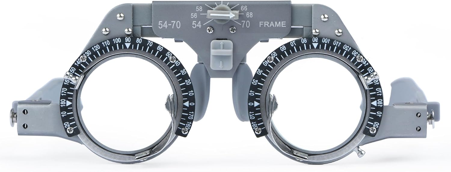 Optical Adjustable Trial Lens Frame - Titanium Material, Super Lightweight Full Function Optometry Frame (PD: 54-70mm) - Suitable for Optometrists