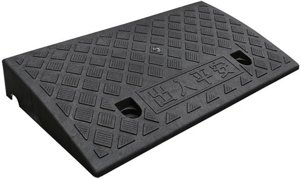 Driveway Curb Ramps, Rubber Threshold Ramp, Portable Heavy Duty Rubber Shed Threshold Ramps for Sidewalk Lawn Mower Cars Wheelchairs Pet Mobility